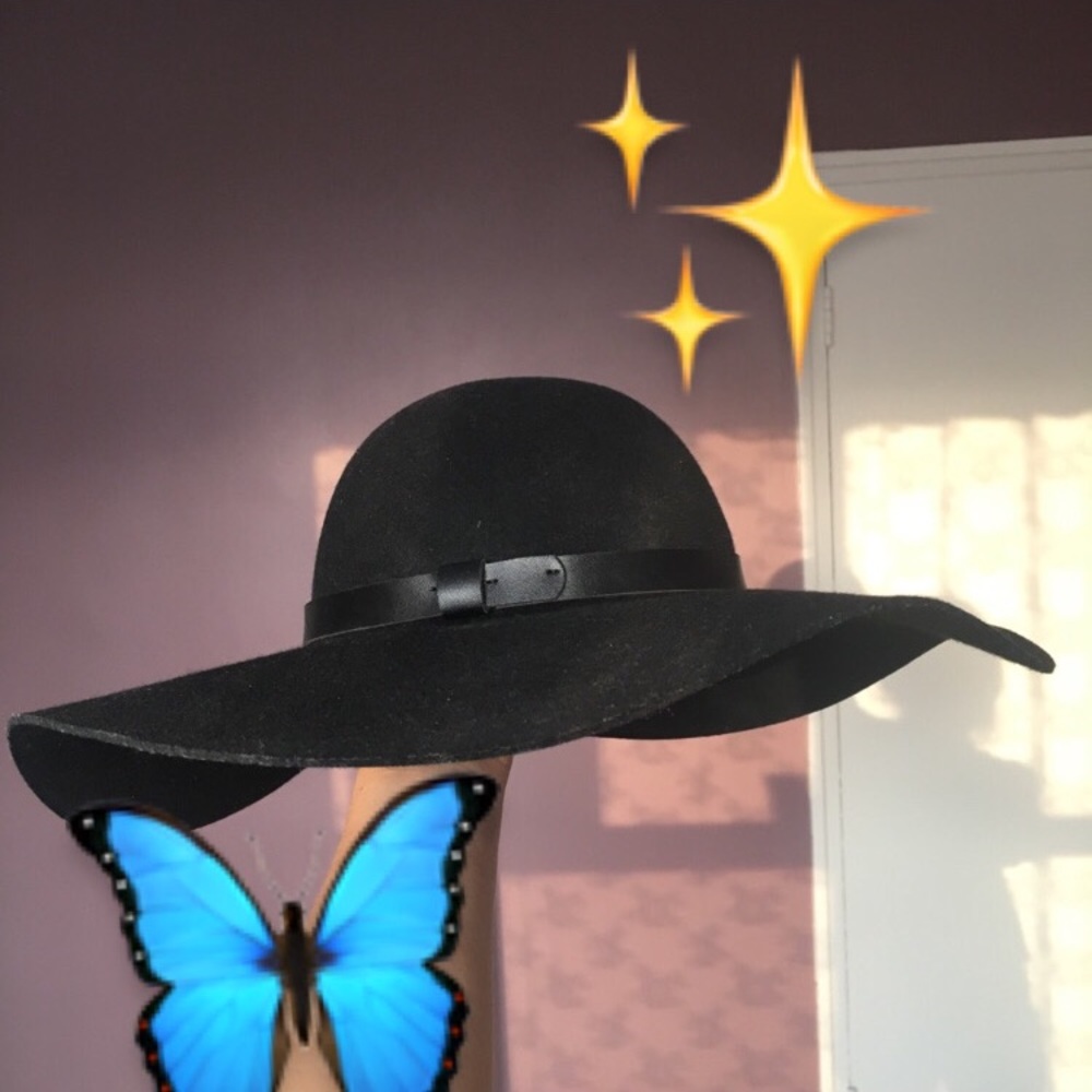 Black Wool Hat